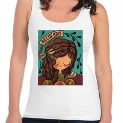 Musculosa Deportiva Recuerda Arte Diseño Caricatura Marron - comprar online