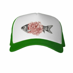 Gorra Pez Flores Oceano Mar Rosa - TiendaCubik