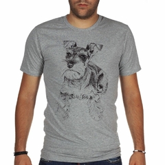 Remera Perro Shnauzer Dibujo en internet