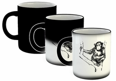 Taza Chimpance En Arbol Vector en internet