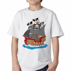 Remera Ship By Kids Buque Pirata #1 en internet