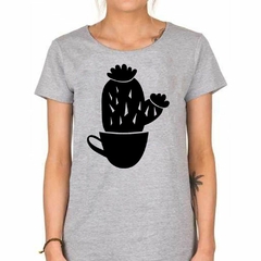 Remera Cactus En Una Taza Vector - comprar online