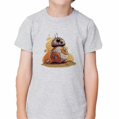 Remera Robot Galaxia Planeta Naranja - TiendaCubik