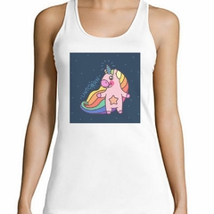 Musculosa Deportiva Unicorn Pig Feliz M1 - comprar online