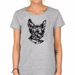 Remera Gato Sphynx Ilustracion - comprar online