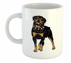 Taza Rottweiler Feliz Con Collar