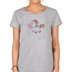 Remera Unicornio Feliz Entre Estrellas - tienda online