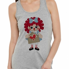 Musculosa Deportiva Muñeca De Trapo Dibujo Diseño