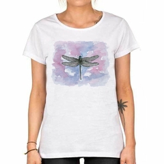 Imagen de Remera Libelula Dragonfly Acuarela Dibujo