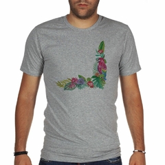 Remera Pajaro Loro Ramo De Flores - TiendaCubik