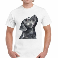 Remera Perro Labrador Chocolate Pintura - tienda online