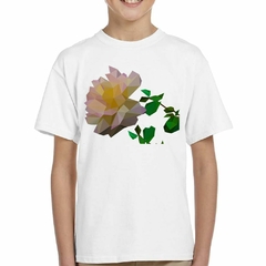 Remera Drawing Flower Origami Art Verde en internet