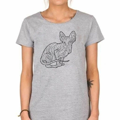 Remera Gato Sphynx Vector - comprar online