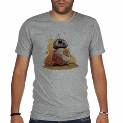 Remera Robot Galaxia Planeta Naranja en internet