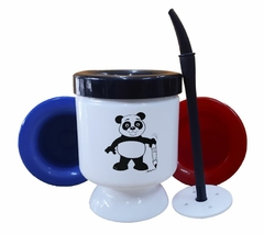 Mate Oso Panda Con Un Lapiz Dibujo Animado