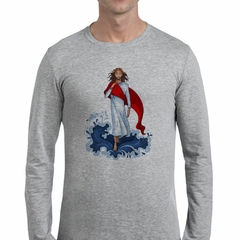 Remera Manga Larga Jesus Agua Caminando Religion - comprar online