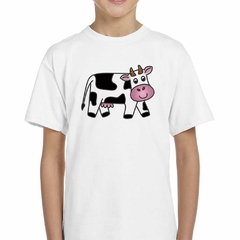 Remera Vaca Infantil Dibujo M2