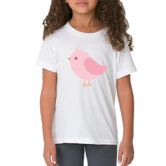 Remera Pajaro Rosa Ave Pink Tierno Naturaleza #2