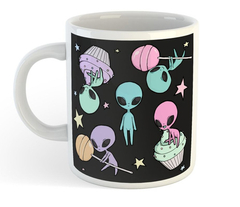Taza Alien Extraterrestre Ovni Muffin Lollipop