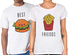 Remera Dia Del Amigo Mejores Amigas Papas Hamburguesas