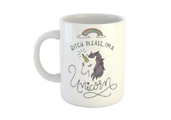 Taza Bitch Please I'm A Unicorn Arcoiris Rainbow