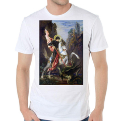 Remera San Jorge Y El Dragon Santo Protector Guerrero Saint