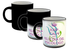 Taza Psicologia Feliz Dia Keep Calm Terapia (Taza Magica)