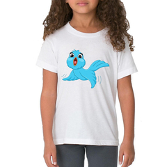 Remera Pajarito Azul Ave Pajaro Cartoon Naturaleza