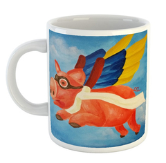 Taza Chancho Watercolor