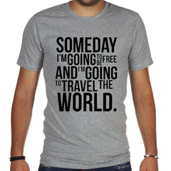 Remera Free Travel World Viajera Viajes Mundo