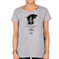 Remera Game Of Thrones List Arya Stark Wolf