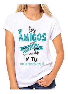 Remera Los Amigos Son La Familia Que Uno - comprar online