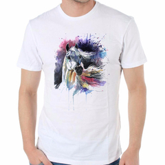 Remera Caballo Hermoso Estilo Watercolor Animales - comprar online