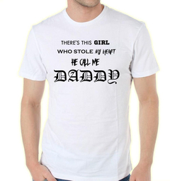 Remera Dia Del Padre Theres Girl Who Stole My Heart Hija - comprar online