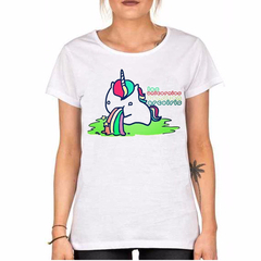 Remera Los Unicornios Vomitan Arcoiris Rainbow Unicorn Kawai