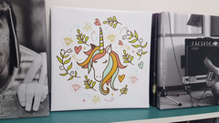 Cuadro Unicornio Dibujo Infantil