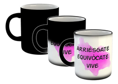 Taza Arriesgate Equivocate Vive Watercolor en internet