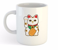 Taza Gato Chino Suerte Lucky Maneki-Neko