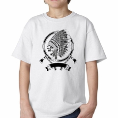 Remera Feathers Calavera Plumas