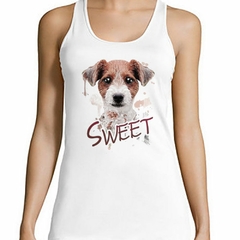 Musculosa Deportiva Perro Cool Anteojos Sweet