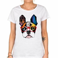 Imagen de Remera Bulldog Hipster Colores Art