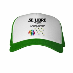 Gorra Dia Internacional Gay Frase Free Color - TiendaCubik
