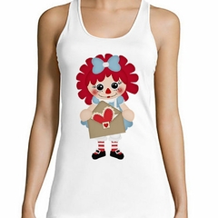 Musculosa Deportiva Muñeca De Trapo Dibujo Diseño - comprar online