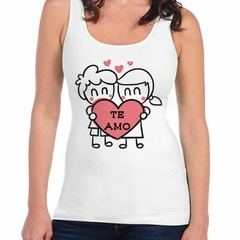 Musculosa Deportiva Te Amo Amor Love Enamorado Rosa