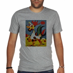 Remera Joan Miro El Gallo Pintura Al Oleo - tienda online