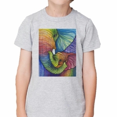 Imagen de Remera Elefante Con Su Hijo Pintura Art