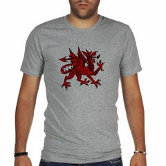 Remera Dragon Heraldico Rojo Salvaje - TiendaCubik