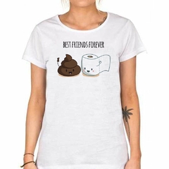 Remera Best Friends Papel Higienico Y Caca - comprar online