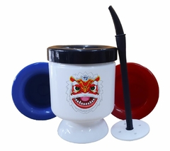 Mate Leon Colmillos Huesos Cadenas - comprar online