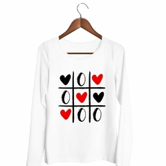 Remera Manga Larga Amor Corazon Love Juego